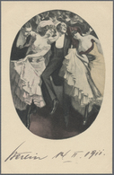 Ansichtskarten: Künstler / Artists: 1911, Simplicissimus: 6 Ansichtskarten Der Serie IX, Bilder 1-6 - Zonder Classificatie