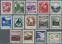 ** Liechtenstein: 1930, Freimarken: Landschaften Und Fürstenpaar, Kompletter Postfrischer Satz In Top-Qualität, D - Covers & Documents
