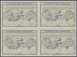 GA Dahomey: Design "Rome" 1906 International Reply Coupon As Block Of Four 30 C. Dahomey. This Block Of International Re - Other & Unclassified