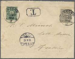 Br Dahomey - Portomarken: 1914, Due Stamps 5 C And 15 C Canc. "ANECHO TOGO 19/4 17" On Unfranked Cover Sent From "LOME 1 - Other & Unclassified