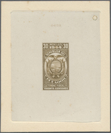 Ecuador: 1944, Fiscal 30 C., Single Die Proof / Essay - Ecuador