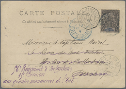 Br Elfenbeinküste: 1904. Picture Post Card To France Bearing Yvert 5, 10c Black/lilac Tied By Bouake Cote D'Ivoire Doubl - Ivory Coast (1960-...)