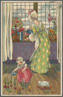 Ansichtskarten: Künstler / Artists: WANKE, Alice (1873-1939), österreichische Künstlerin. Drei Dekor - Zonder Classificatie