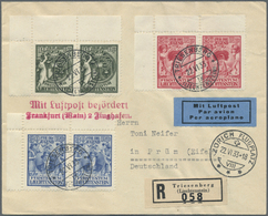 Br Liechtenstein: 1932, Jugendfürsorge, Kompletter Satz Von 3 Werte In Zentrisch Gestempelten Waagerechten Luxus- - Lettres & Documents