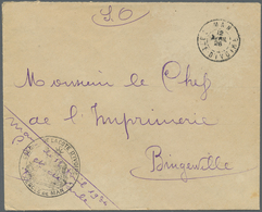 Br Elfenbeinküste: 1926. Stampless Official Envelope Addressed To Bingerville Endorsed 'S.O.' Cancelled By Man/Cote D'lv - Ivory Coast (1960-...)