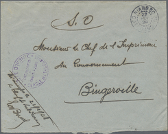 Br Elfenbeinküste: 1928. Stampless Official Envelope Addressed To Bingerville Endorsed 'S.O.' Cancelled By Niangbo/Cote  - Côte D'Ivoire (1960-...)