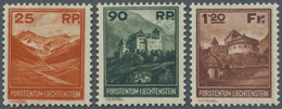 ** Liechtenstein: 1933, Freimarken, Kompletter Postfrischer Luxus-Satz, Unsigniert (SBK=SFr. 1.200,-). - Lettres & Documents