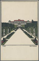 Ansichtskarten: Künstler / Artists: WIENER WERKSTÄTTE, WW 136 Urban Janke, Vertikales Bild "Wien Bel - Zonder Classificatie