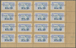 (*) Elfenbeinküste: Timbres Monnaie. 3 Feuilles De 16 Timbres Monnaies Avec N° De Planche, Yvert 44+45+48 (cote 1988). E - Ivory Coast (1960-...)