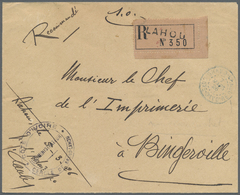 Br Elfenbeinküste - Dienstmarken: 1926. Stampless Registered Official Envelope Addressed To Bingerville Endorsed 'S.O.'  - Costa D'Avorio (1960-...)