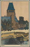 Ansichtskarten: Künstler / Artists: WIENER WERKSTÄTTE, WW 445 Franz Kuhn "Berlin - Märkisches Museum - Zonder Classificatie