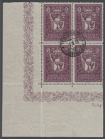 O/ Liechtenstein: 1933, 2 Fr.-5 Fr., Jeweils Im Luxus-Viererblock Aus Der Bogenecke (teils Vorgefaltet). Der Satz - Lettres & Documents