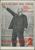 Ansichtskarten: Politik / Politics: 1931, "DIE K.P.D. GIBT DAS SIGNAL Rotes Hamburg - Freies Deutsch - People
