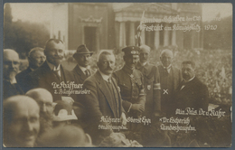 Ansichtskarten: Politik / Politics: 1920, MÜNCHEN Bundesschießen, Echtfotokarte Mit Abbildung Und Rü - Personaggi