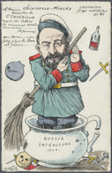 Ansichtskarten: Politik / Politics: RUSSLAND, Politiker Swjatopolk-Mirski, Französische Krikatur Aus - Personnages