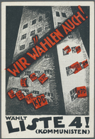Ansichtskarten: Politik / Politics: 1924, "Wir Wählen Auch! Wählt Liste 4! (Kommunisten)", Russische - People