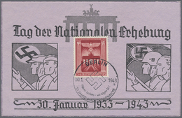 Ansichtskarten: Propaganda: 1930/1943, "Tag Der Nationalen Erhebung",  "Deutschland Erwache!" (Horst - Political Parties & Elections