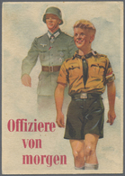 Ansichtskarten: Propaganda: 1933 (ca). Farbkarte "Offiziere Von Morgen" Mit Abb. "Soldat Und Hitlerj - Political Parties & Elections