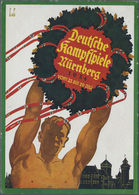 Ansichtskarten: Propaganda: 1934, NÜRNBERG, Deutsche Kampfspiele, Sign. F P Glas, Postalisch Gelaufe - Partiti Politici & Elezioni