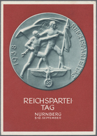 Ansichtskarten: Propaganda: 1934/1938, 4x "Reichspartei" 1934/36 Und 1938, Alle Gelaufen - Politieke Partijen & Verkiezingen