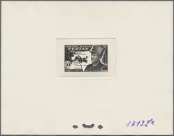 (*) Fezzan: 1949, 50fr. General Leclerc, Four Epreuve In Dark Bluish Green, Bright Orange-red, Violet-brown And Greyish  - Storia Postale