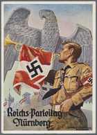 Ansichtskarten: Propaganda: 1935. Farbkarte "Reichs-Parteitag / Nürnberg" Mit Abb. "Fanfarenbläser ( - Political Parties & Elections