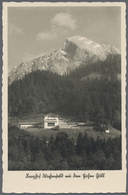 Ansichtskarten: Propaganda: 1935 Ca., Fotokarte Berghof Walchenfeld Mit Dem Hohen Göll, Original-Unt - Partiti Politici & Elezioni