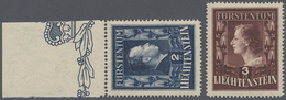 ** Liechtenstein: Freimarken 2+3 Fr. In Zähnung 14 3/4, Komplett Postfrisch , Sehr Seltene Variante - Covers & Documents