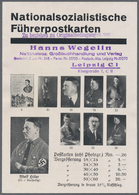 Ansichtskarten: Propaganda: 1935 Ca., Faltblatt "Nationalsozialistische Führerpostkarten" Preislist - Political Parties & Elections