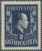 ** Liechtenstein: 1951, Freimarke: Fürst Franz Josef II. 2 Fr. Schwärzlichviolettultramarin In Guter Zähnung L 14 - Covers & Documents