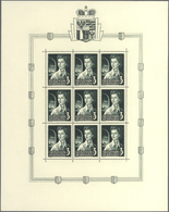 ** Liechtenstein: 1955, Freimarken: Fürstenpaar 2 Fr. Und 3 Fr., Außergewöhnlich Gut Zentrierte Postfrische Klein - Lettres & Documents