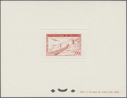 (*) Fezzan: 1951, Airmails, 100fr. And 200fr. Each As Epreuve De Luxe (200fr. Creased). Maury PA8/9 - Storia Postale