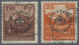 O Liechtenstein - Dienstmarken: Ausgabe 1933, Gut Gezähnter Und Sauber Gestempelter Qualitätssatz - Service