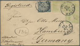 Br Fiji-Inseln: 1902. Registered Envelope (back Toned) Addressed To Germany Bearing SG 78, 2d Pale Green (3) And SG 99,  - Fiji (...-1970)