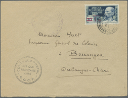 Br Französisch-Äquatorialafrika: 1943. Envelope Addressed To Oubangui-Chari Bearing Afrique Equatoriale Francaise Yvert  - Storia Postale