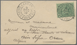 Br Französisch-Guinea: 1910. Envelope Addressed To Algeria, North Africa Bearing Guinee Francaise Yvert 21, 5c Green Tie - Altri & Non Classificati