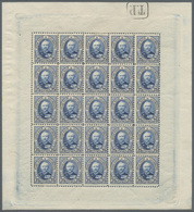 ** Luxemburg: 1891, 25 C. Freimarke Großherzog Adolf Im Kompletten 25-er Bogen Postfrisch. Selten Angeboten. - Other & Unclassified