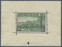 ** Luxemburg: 1923, 10 Fr. Als Block Zur Geburt Zur Prinzessin Elisabeth, Postfrischer Block In Zähnungstype II M - Other & Unclassified
