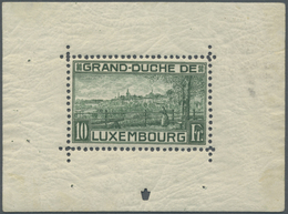 * Luxemburg: 1923, 10 Fr. Als Block Zur Geburt Zur Prinzessin Elisabeth, Ungebrauchter Block In Zähnungstype II - Altri & Non Classificati