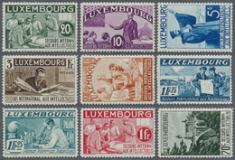 ** Luxemburg: 1935. Intellektuelle. Kpl. Postfrischer Luxussatz Ohne Jegliche Signaturen. (Mi. € 1500,-) 1935. Co - Altri & Non Classificati