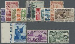 ** Luxemburg: 1935, Intellektuelle Kompletter Satz Postfrisch, Mi. € 1.200,-- - Altri & Non Classificati