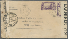 Br Französisch-Ozeanien: 1941. Censored Envelope Addressed To France Bearing Oceania Yvert 99, 50c Violet (2) Tied By 'A - Altri & Non Classificati