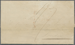 Br Französisch-Polynesien: Marquesas Islands: 1836, Folded Letter From Tahuata (dated Vaitahu 25th.Feb.36) With English  - Covers & Documents