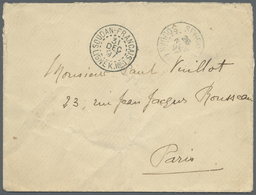 Br Französisch-Sudan: 1897 (26.11.), Stampless Cover Used From SEGOO To Paris With Transitmarks Of KAYES (10.12.) On Rev - Storia Postale