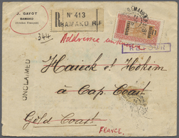 Br Französisch-Sudan: 1931. Registered Envelope Written From Bamako, French Soudan Addressed To Cape Coast, Gold Coast B - Covers & Documents