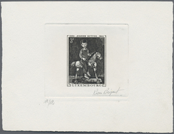Luxemburg: 1969. Épreuve D'artiste Signée In Black (12/12) For The 3fr Value Of The Set "Joseph Kutter, Painte - Other & Unclassified