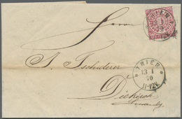 Br Luxemburg - Besonderheiten: 1865/71, Incoming Mail: Drei Kabinett-Briefe Aus Gleicher Korrespondenz Von Neuwie - Other & Unclassified