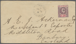 Br Goldküste: 1904. Envelope Addressed To England Bearing SG 39, 1d Purple And Carmine Tied By Ahuri/Gold Coast Date Sta - Costa D'Oro (...-1957)