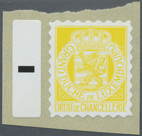 ** Luxemburg - Besonderheiten: 2000/2010 (ca.), Fiscal Stamp "Droit De Chancellerie", Yellow Design Without Value - Other & Unclassified