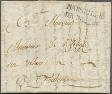 Br Malta - Vorphilatelie: 1782. Stampless Envelope Addressed To Toulouse, France Written From Malta Dated '30th J - Malte